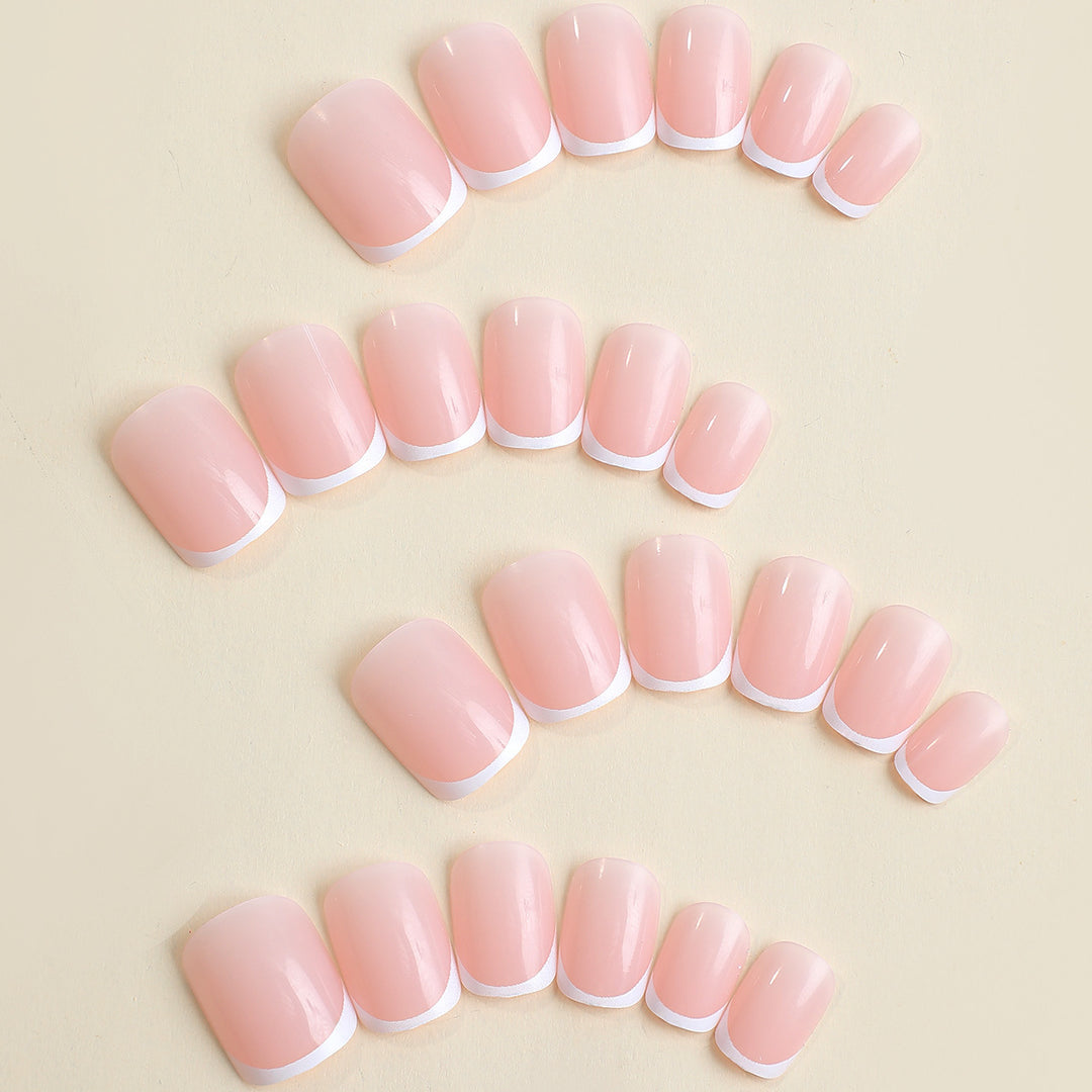 Artificial nail set with elegant high-gloss finish and natural look Bowlift