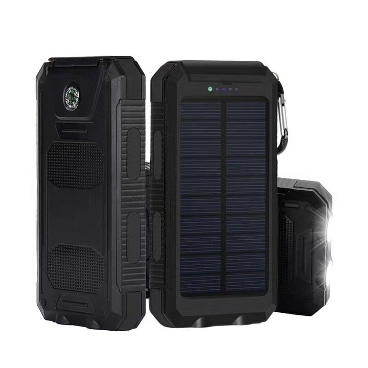 Solar Power Bank with Durable Housing and LED Charging Indicator Bowlift