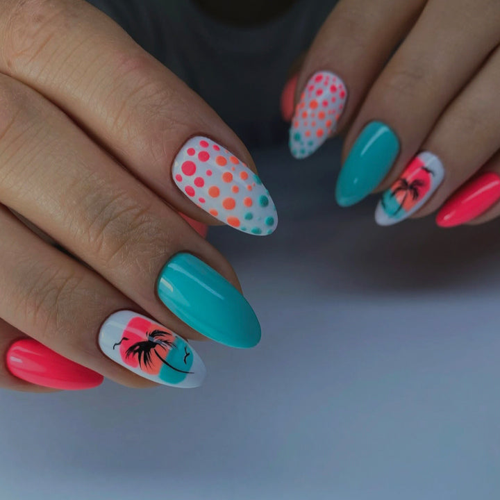 Tropical Island-Inspired Nail Art Bowlift