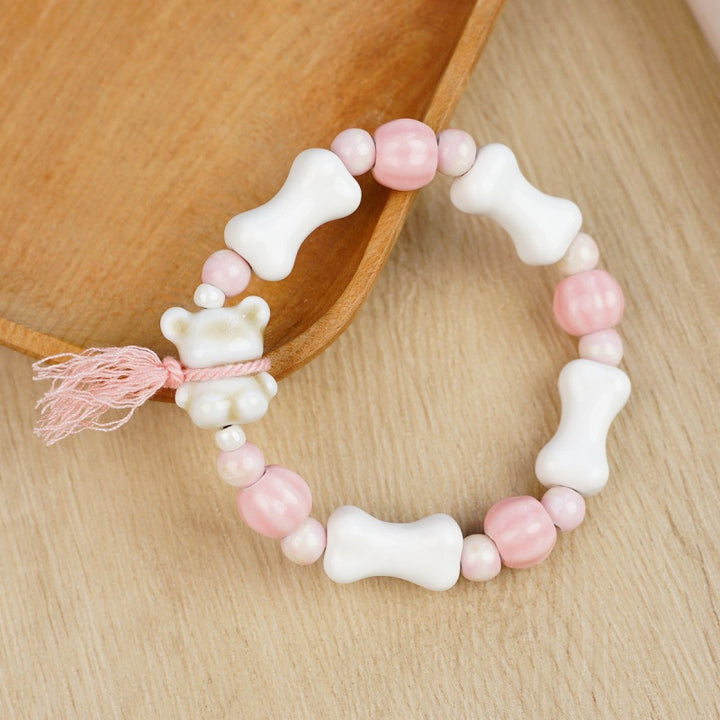 Heart-Shaped Beaded Bracelet Bowlift