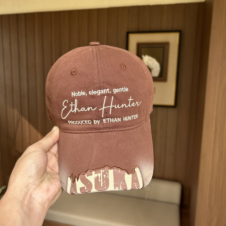 Men's Casual Vintage Embroidered Cap Bowlift