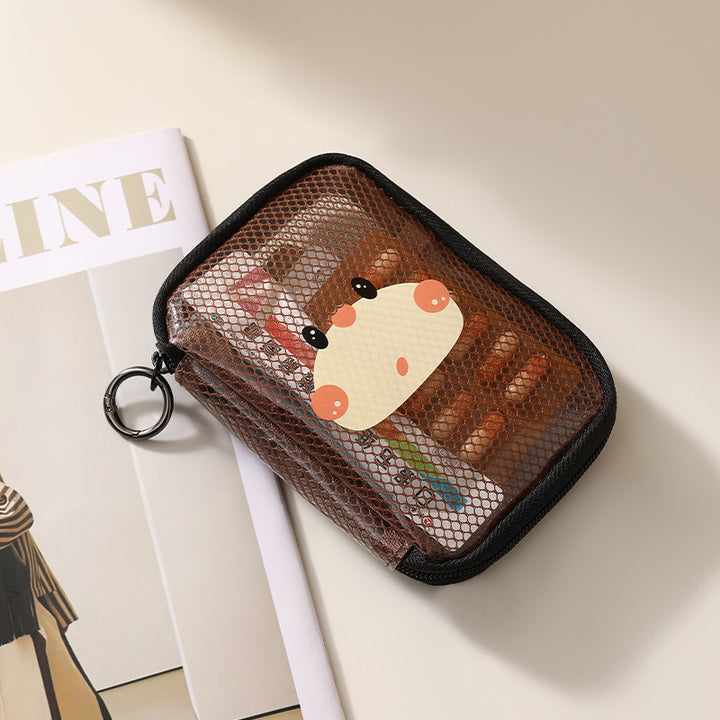 Cute Animal-Themed Mesh Pencil Case Bowlift