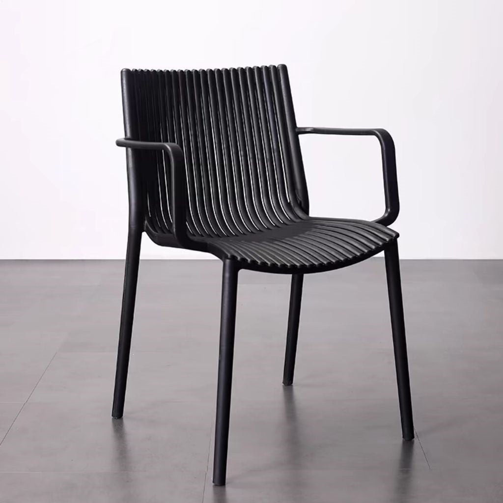 Contemporary Slatted Dining Chair Bowlift
