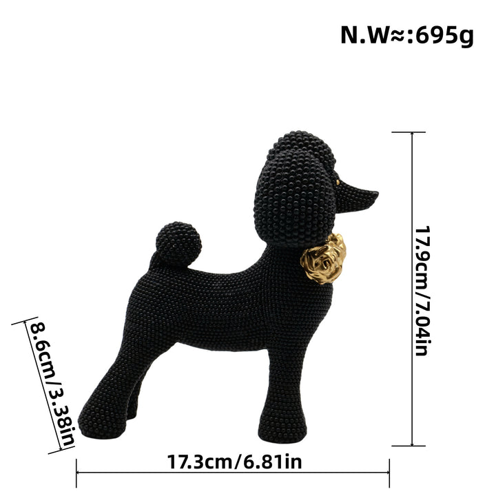 Decorative Dog Sculpture Bowlift