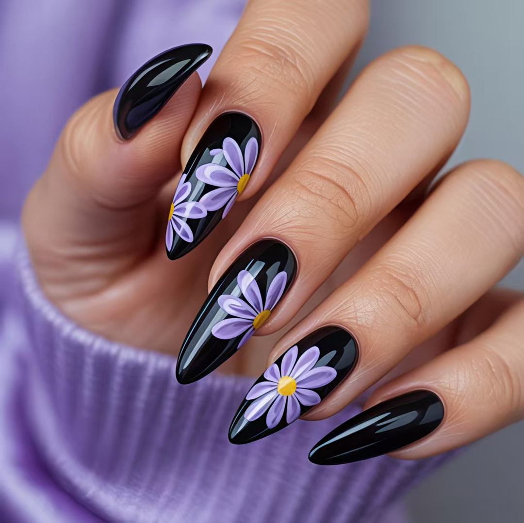 Artistic Floral Nail Art Bowlift