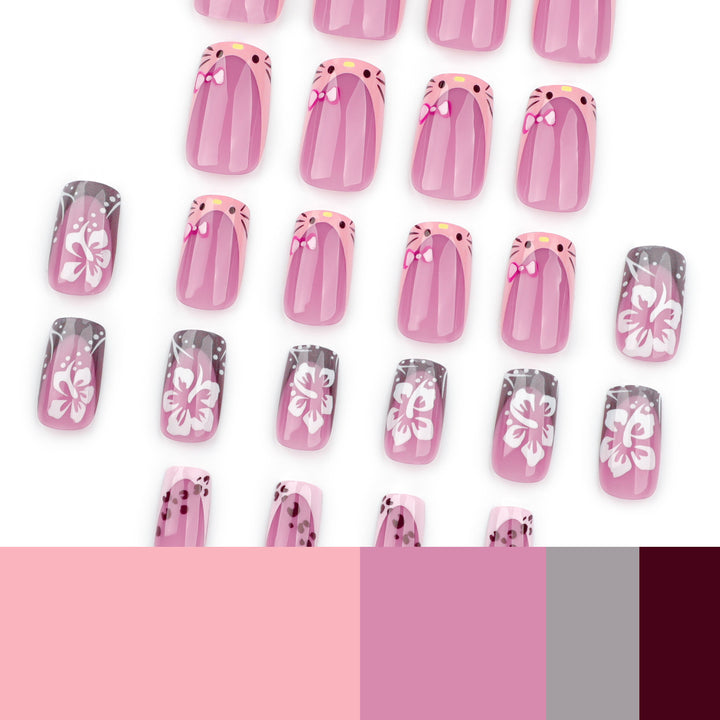 Artistic nail designs with floral accents Bowlift 1789124010
