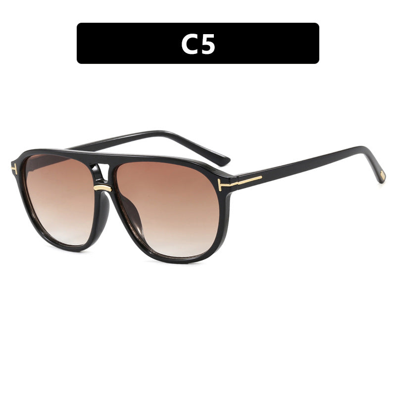 Women's square sunglasses with luxurious tortoiseshell pattern and polarized lenses Bowlift