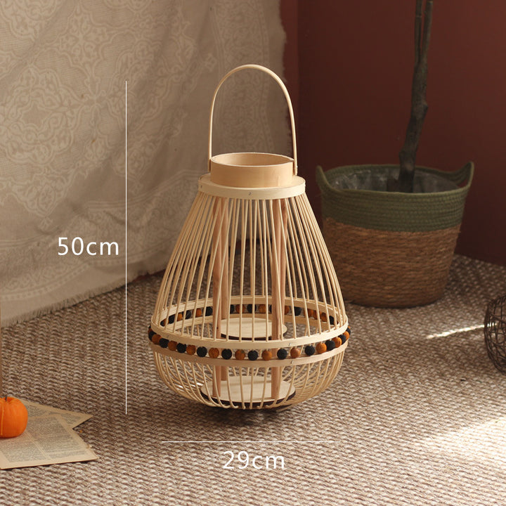 Handcrafted lantern made from natural materials Bowlift