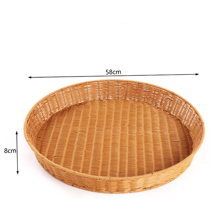 Handwoven Decorative Serving Tray Bowlift