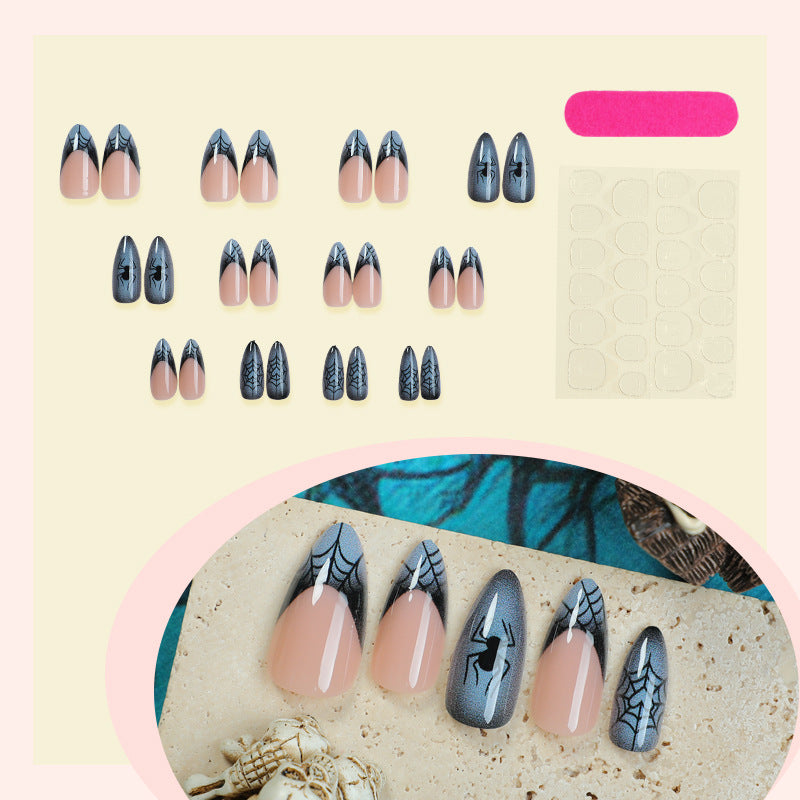 Spider-Themed Press-On Nail Set Bowlift