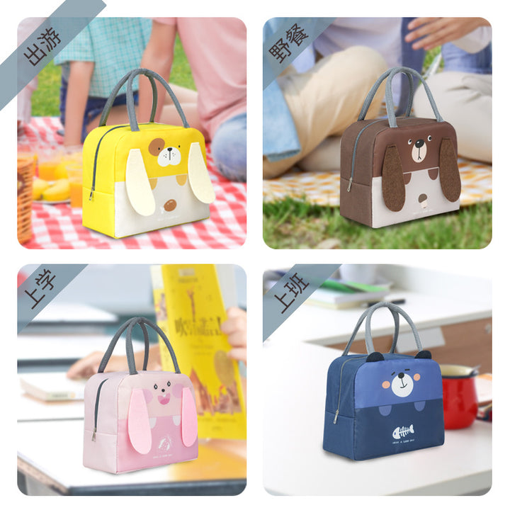 Cartoon Dog-Themed Lunch Bag Bowlift