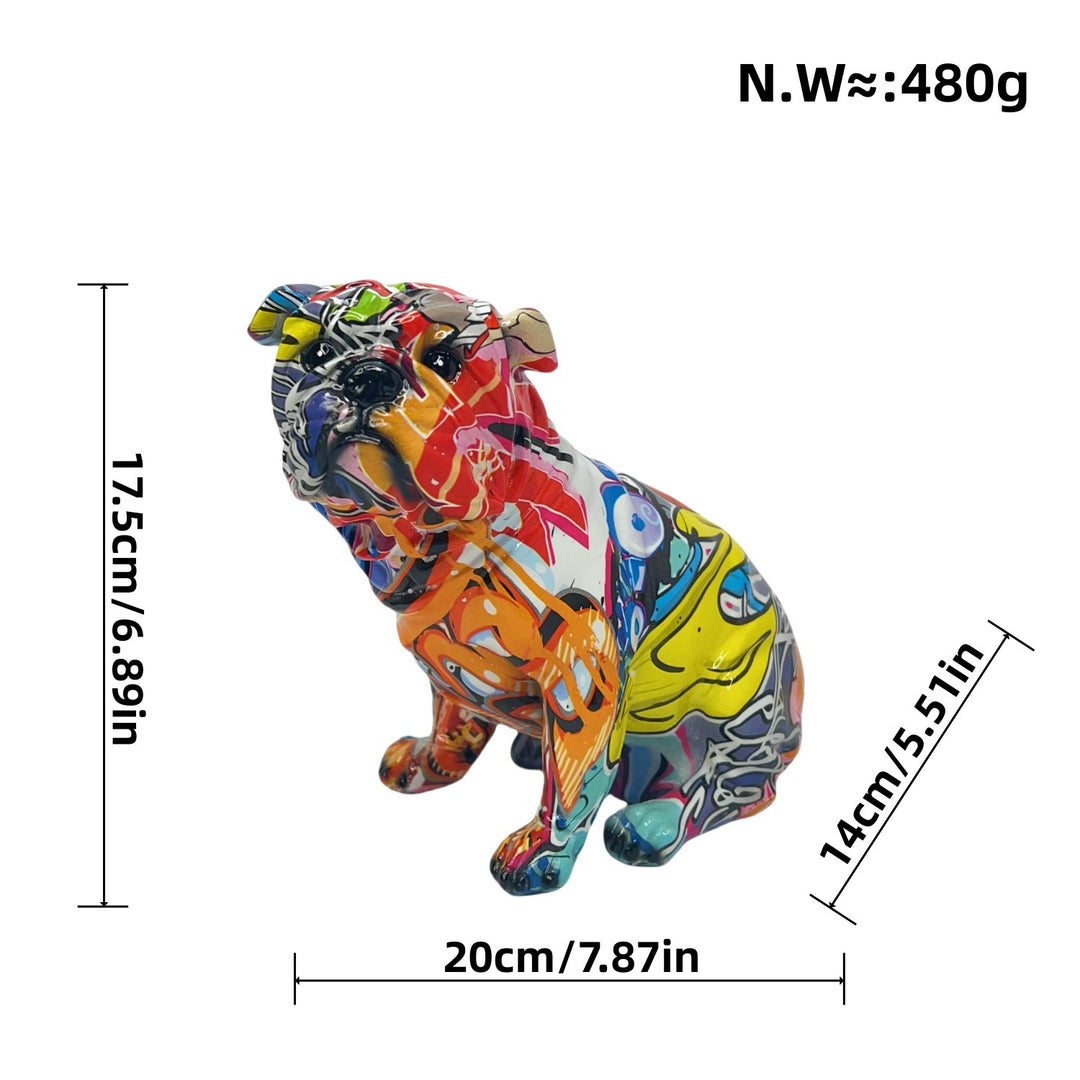 Artistic Bulldog Figurine Bowlift