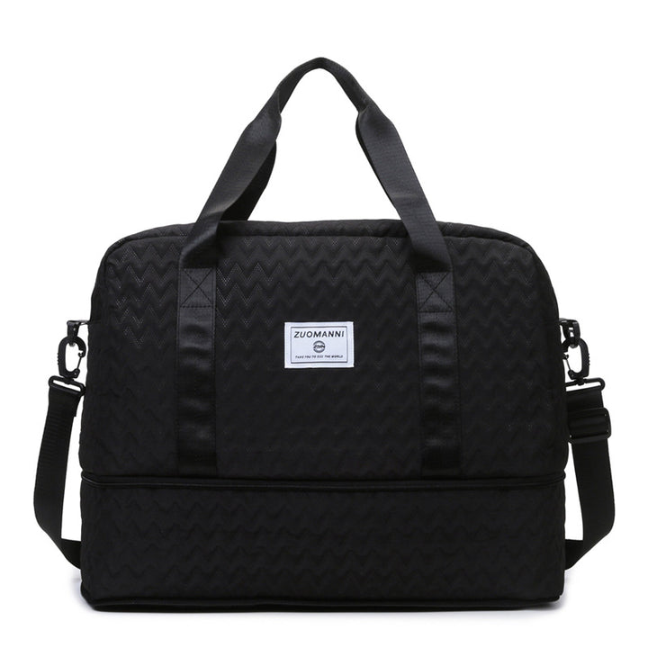 Sporty Tote Bag with Structured Outer Material Bowlift