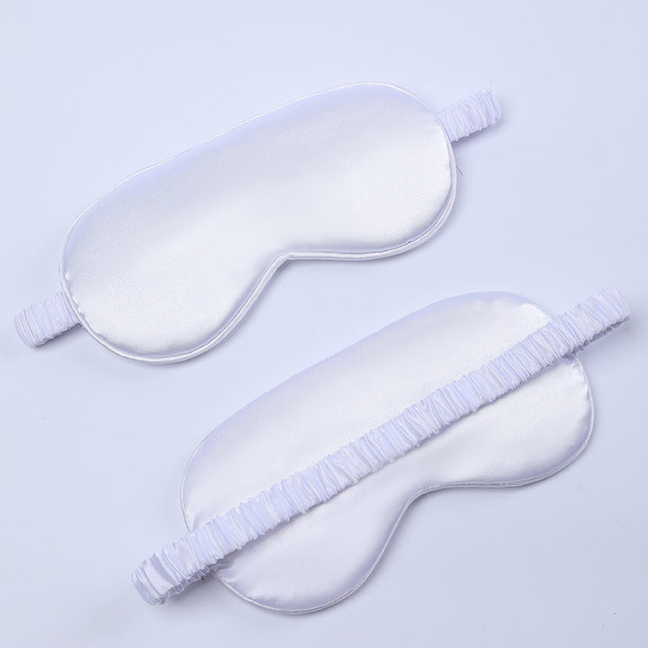 Women's nano silk sleep mask with padded eye area, adjustable elastic band, and storage pouch Bowlift
