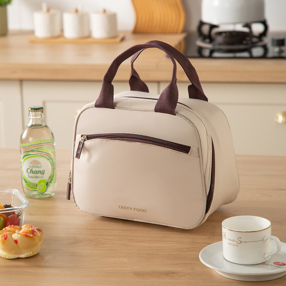 Insulated Thermal Lunch Tote Bag with Dual-Zip Compartments Bowlift