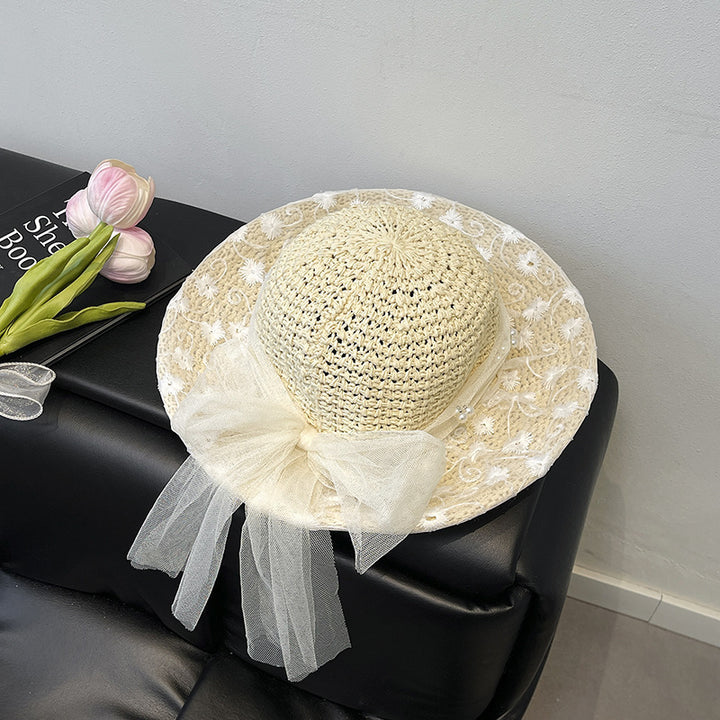 Floral Embellished Sun Hat Bowlift