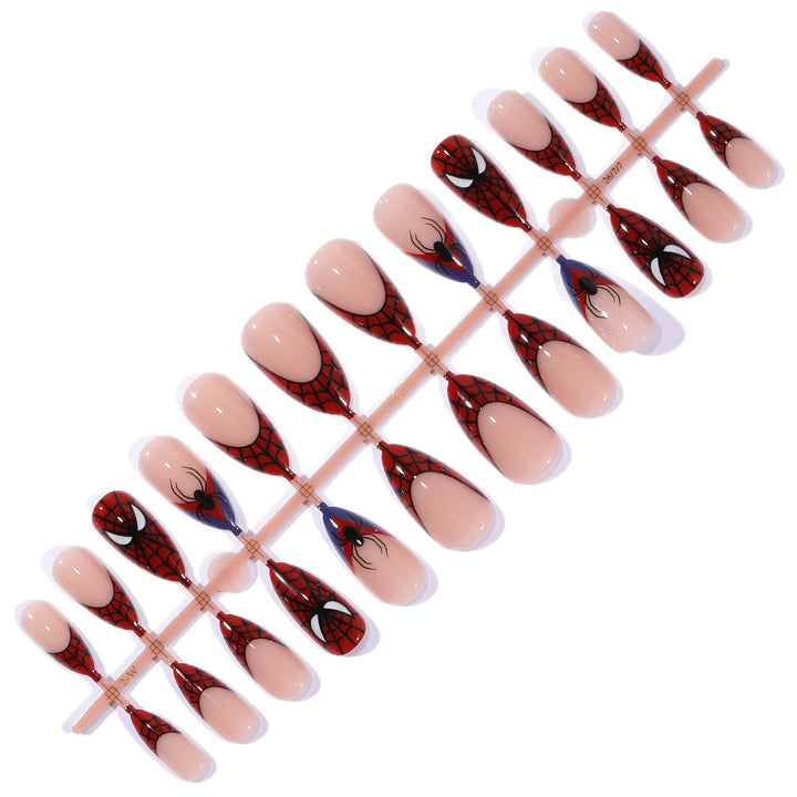Spider-Man Inspired Stiletto Nail Art Bowlift