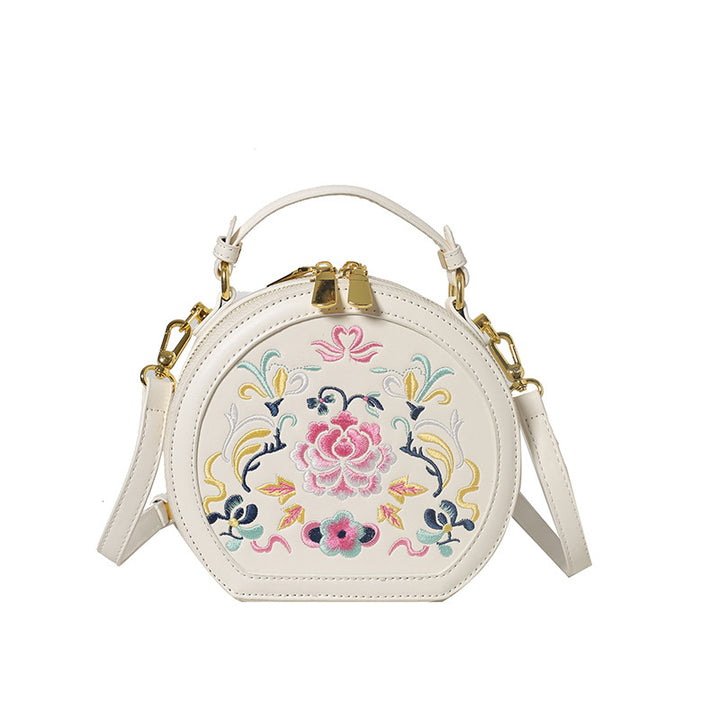 Vintage Floral Embroidered Handbag Bowlift