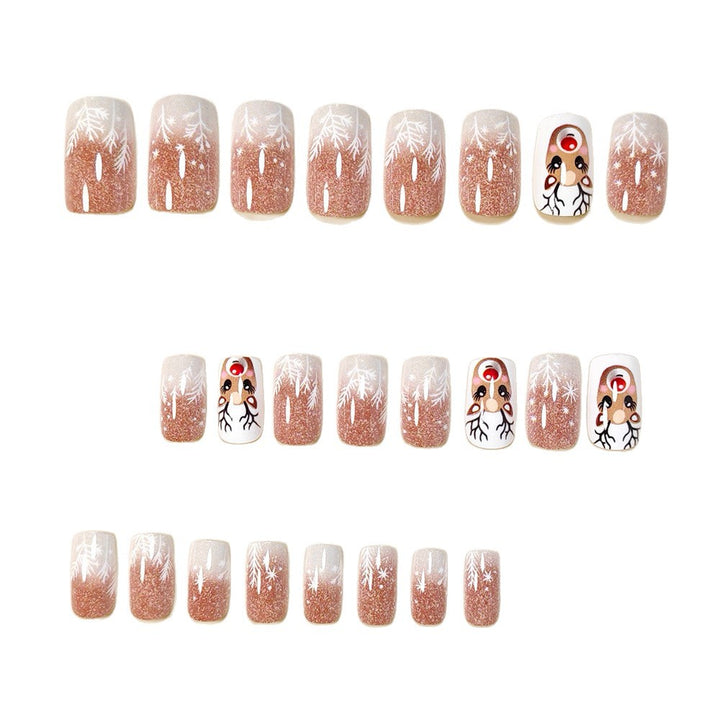 Festive Themed Press-On Nail Art Bowlift
