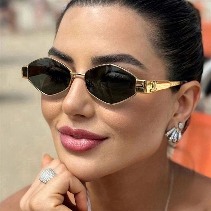 Women's fashionable sunglasses with unique hexagonal frame Bowlift
