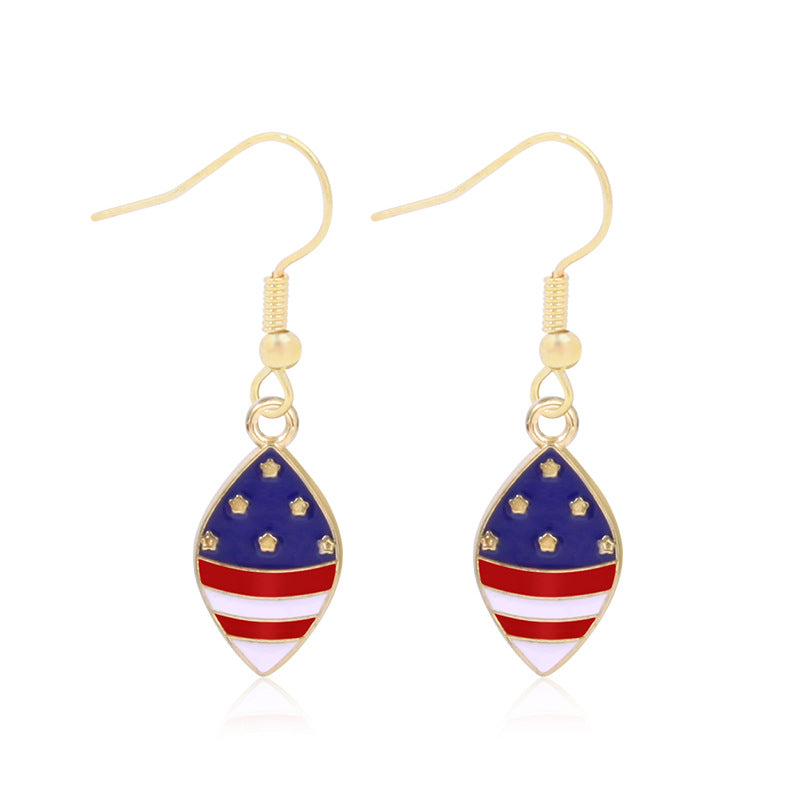 Women's long multi-layer star drop earrings with crystal embellishments and rhodium-plated alloy Bowlift