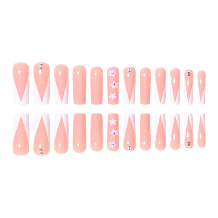 Floral Embellished Press-On Nails Bowlift