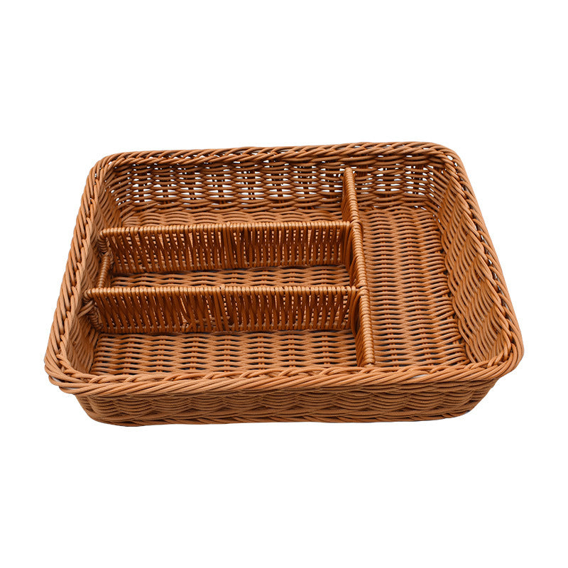 Multi-Compartment Woven Organizer Tray Bowlift