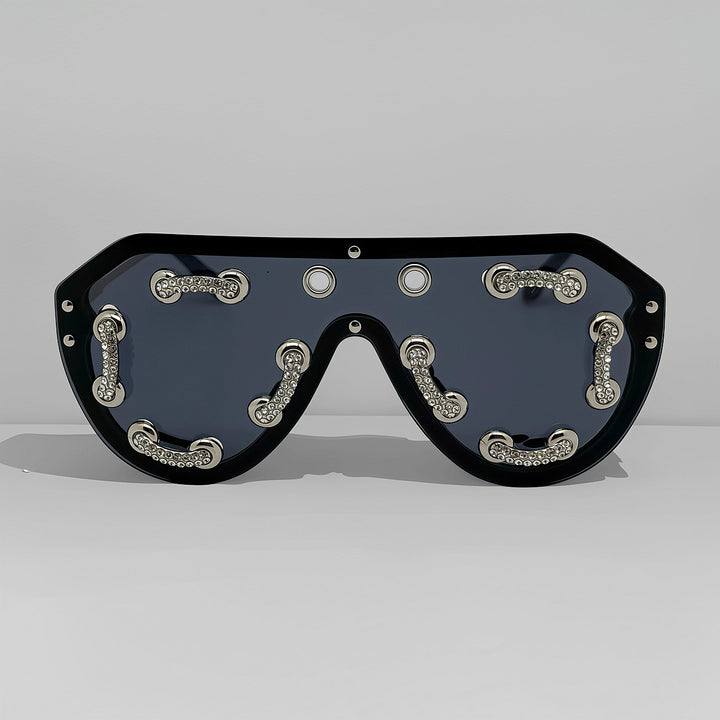 Women's extravagant designer sunglasses with sparkling accents Bowlift