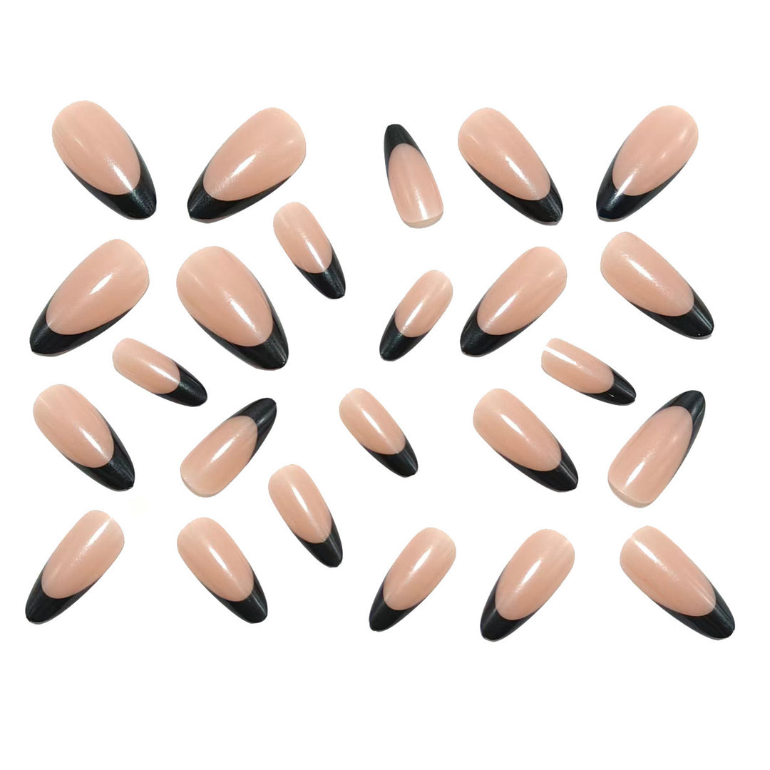Elegant Artificial Nails with Modern Stiletto Tips Bowlift