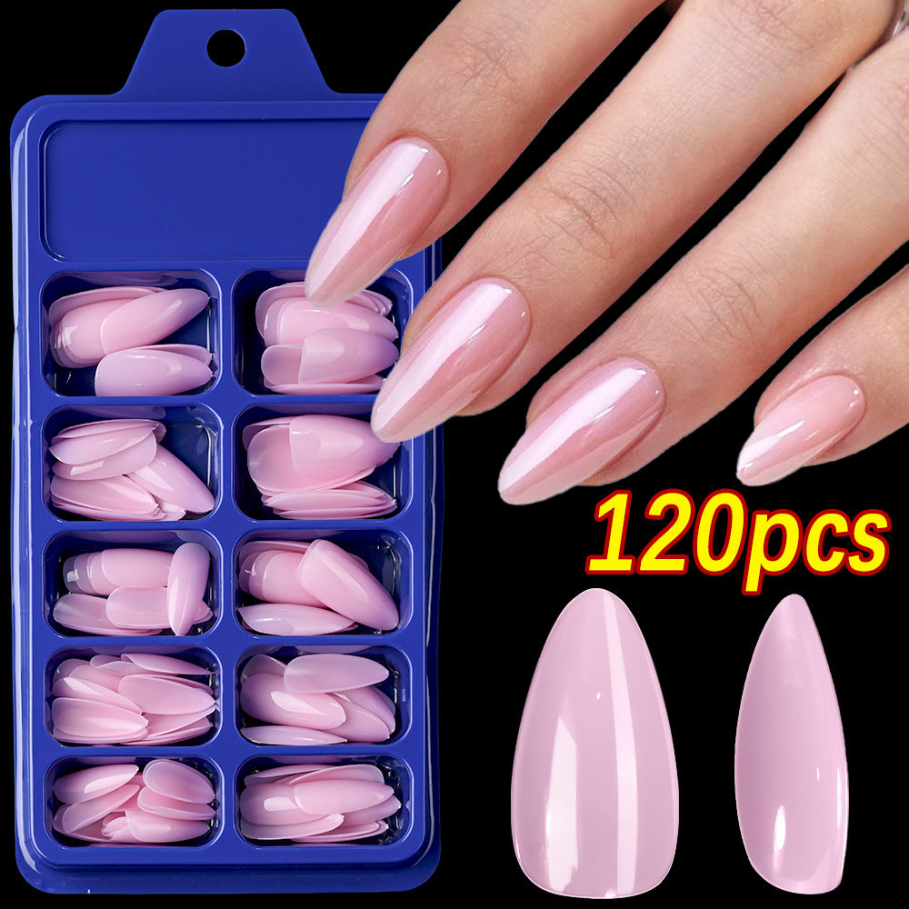 Premium Almond-Shaped False Nail Set Bowlift