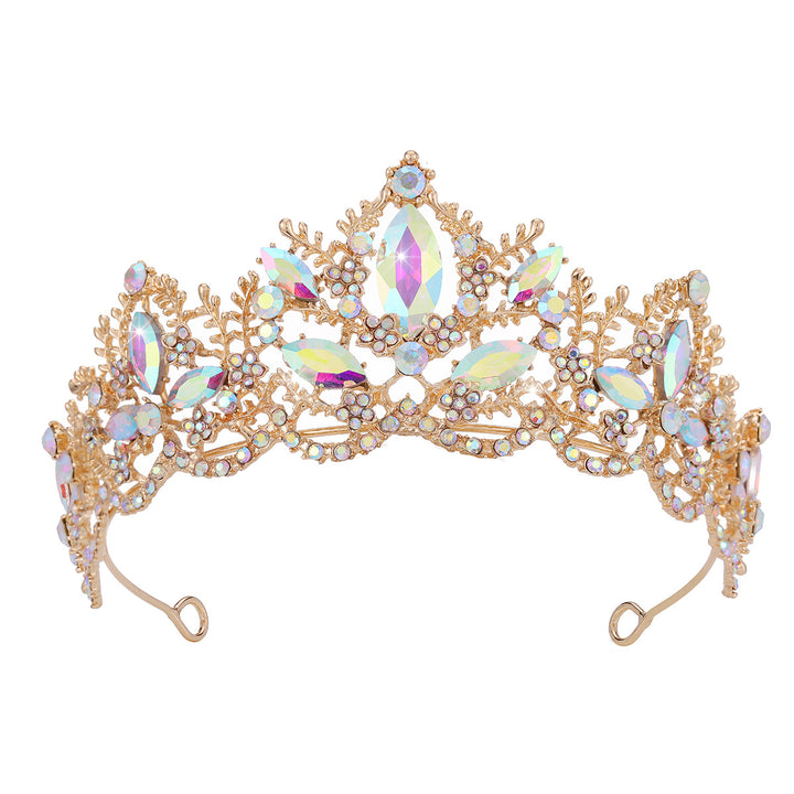 Ladies Glamorous Tiara with Sparkling Crystal Decorations Bowlift
