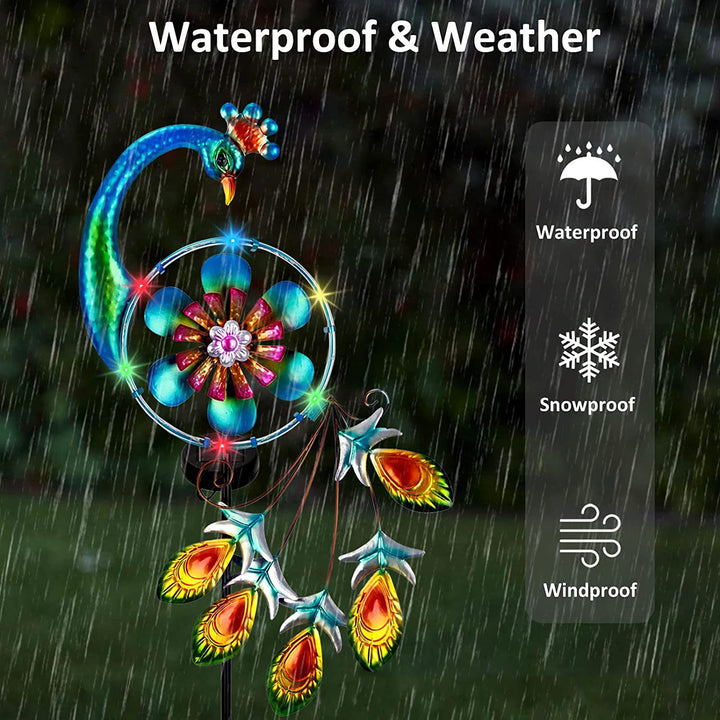 Decorative Hanging Watering Can Garden Stake Ornament With Simulated Cascading Spout Bowlift