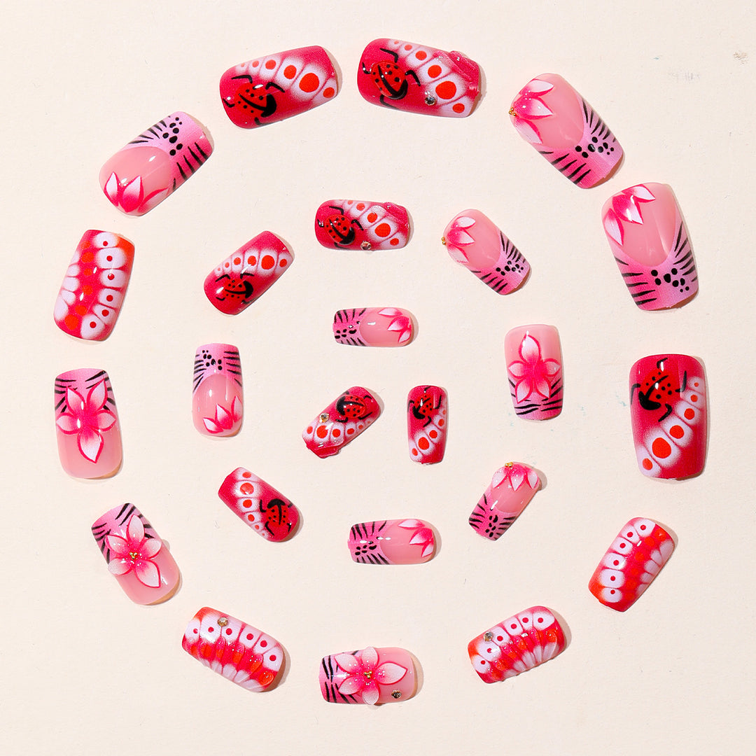 Artistic Floral Nail Art Extensions Bowlift 1789713157
