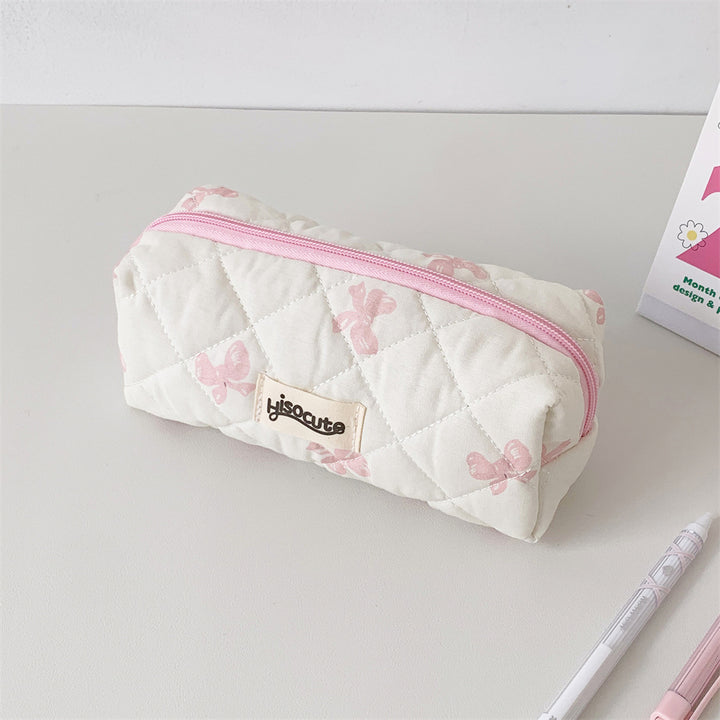 Stylish Quilted Pencil Case Bowlift