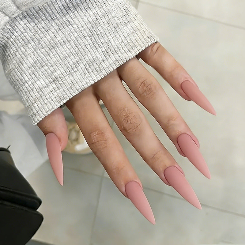 Matte Stiletto Nail Extensions Bowlift