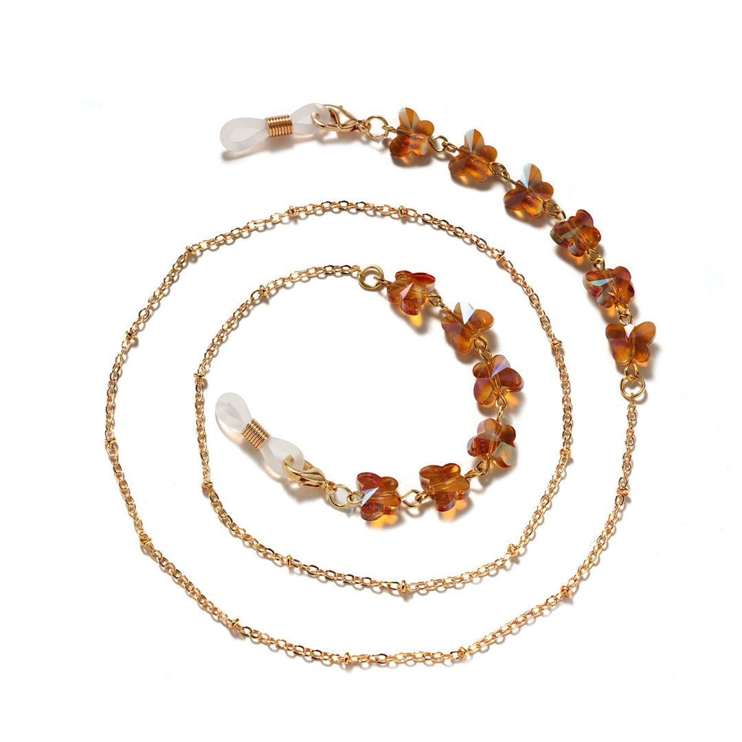 Floral-Embellished Eyewear Chain Bowlift