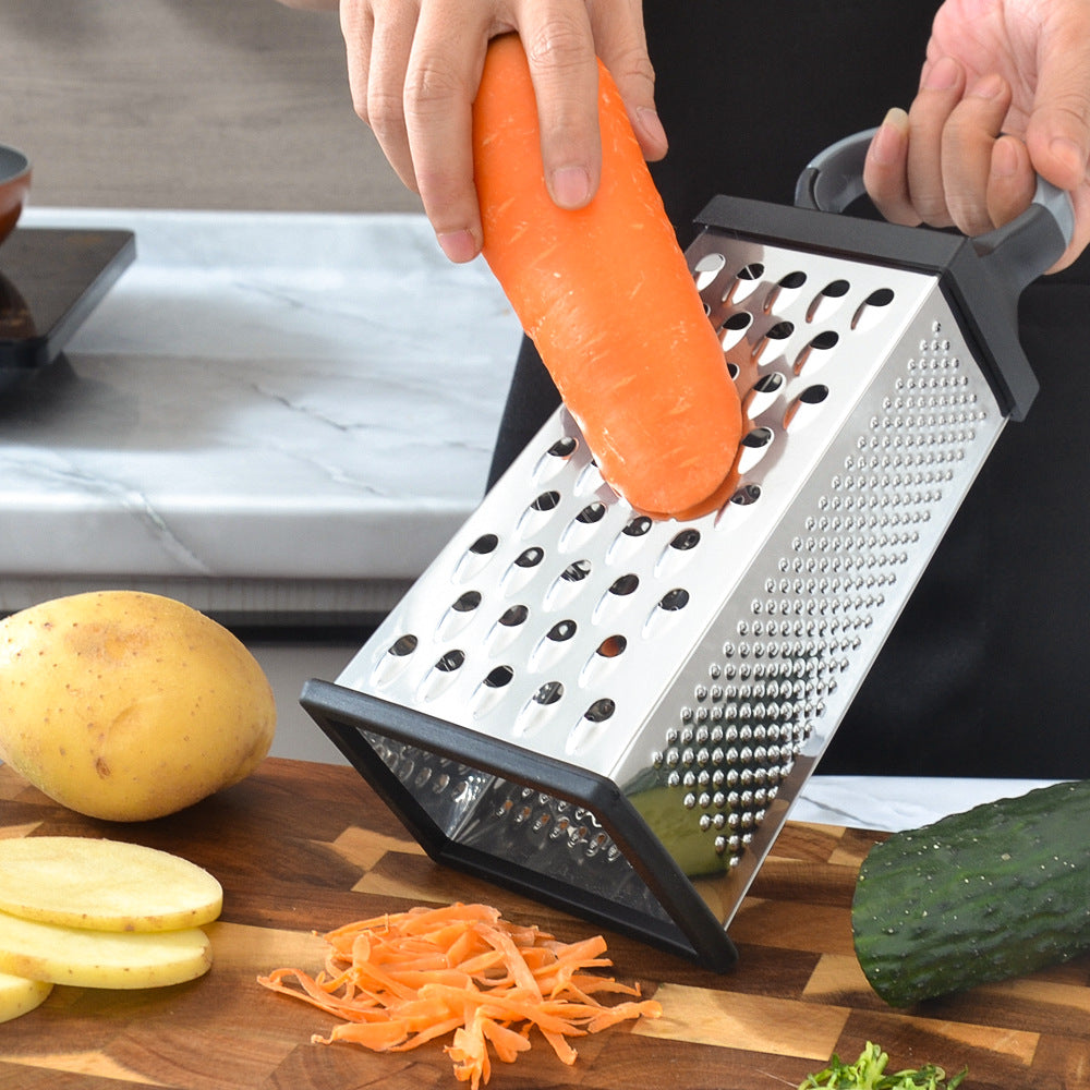 Multifunctional kitchen grater with safety handles Bowlift