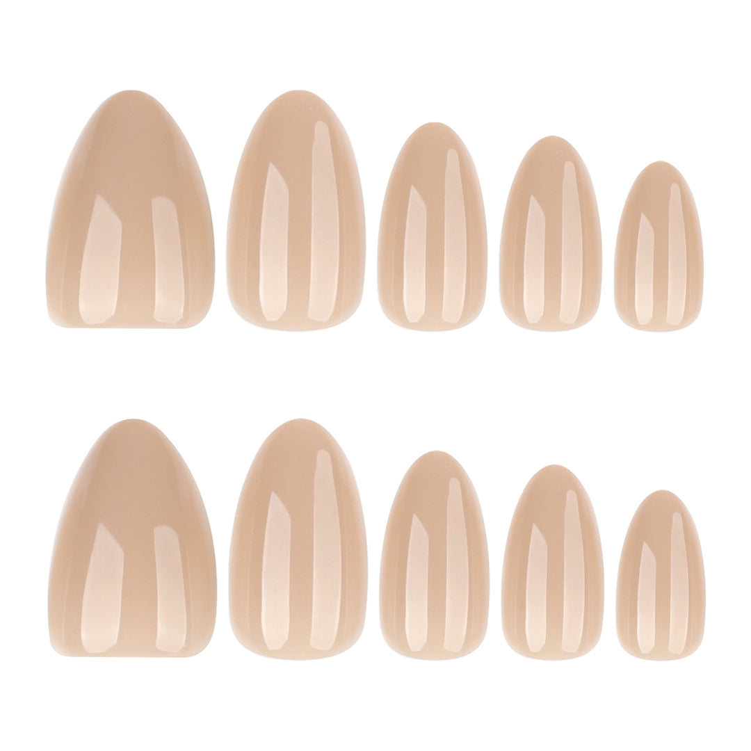 Artificial press-on nails in elegant oval design Bowlift