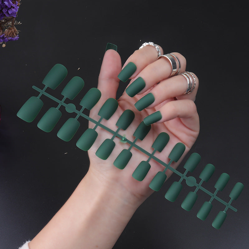 Matte Finish Long Stiletto Press-On Nails Bowlift