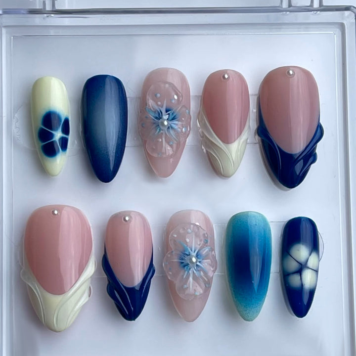 Thematic Artisan Press-On Nail Set Bowlift