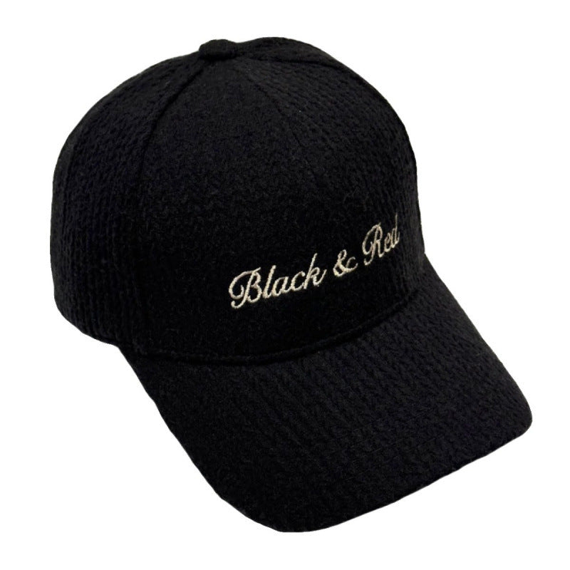 Women's Embroidered Casual Knit Baseball Cap Bowlift