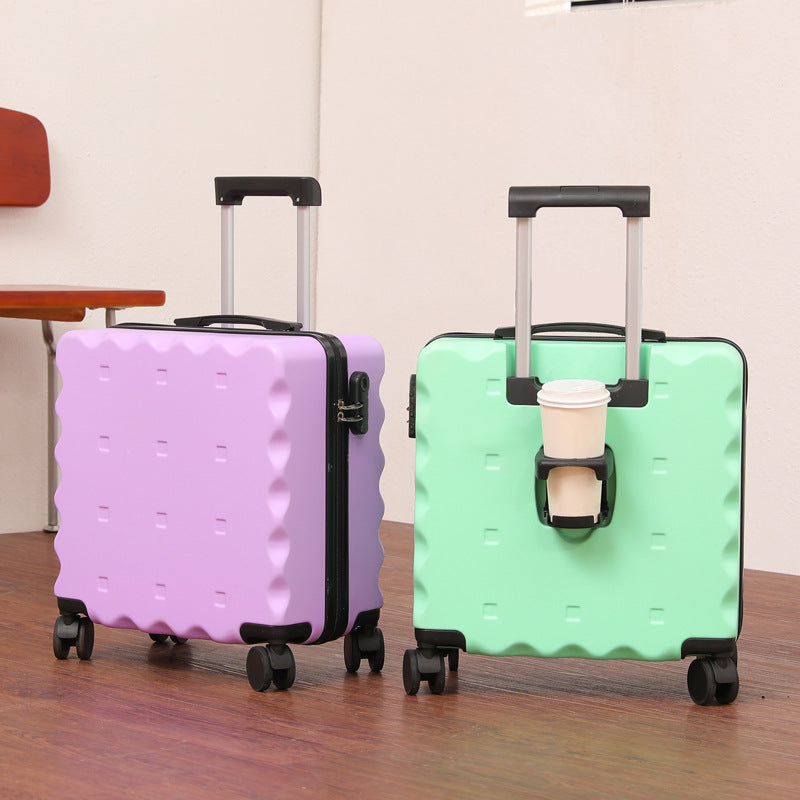 Innovative Beverage Holder Rolling Luggage Bowlift
