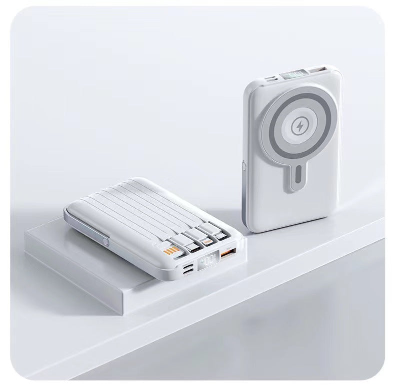 Portable power bank with intelligent fast charging feature and LED display Bowlift