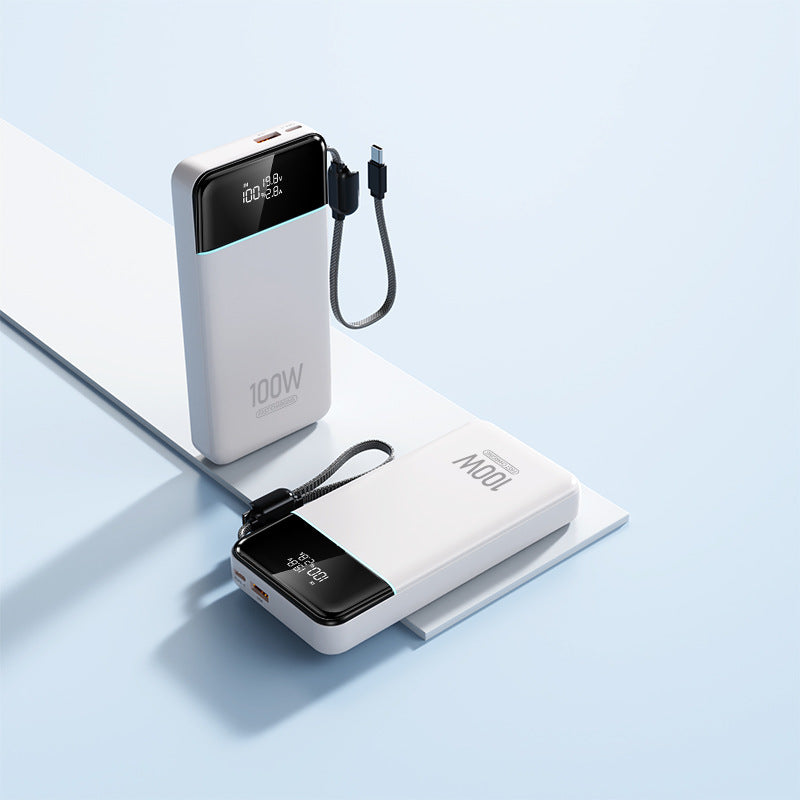 Powerful power bank with Intelligent Usb-C fast charging and digital charge level indicator Bowlift