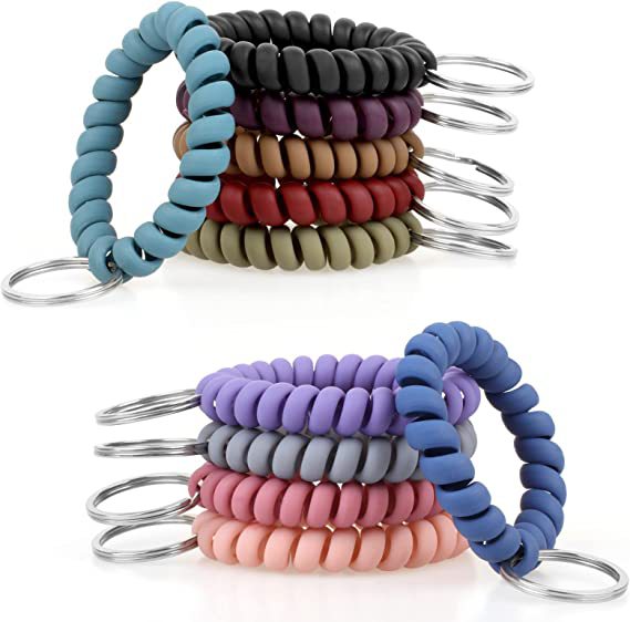 Colorful Hair Tie Keychain Set Bowlift
