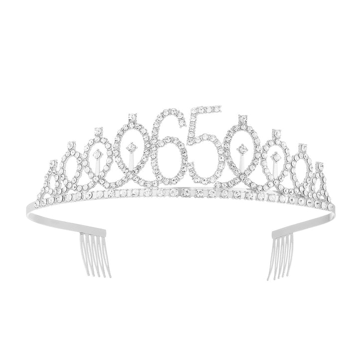 Women's Crystal-Embellished Tiara with Elegant Design Bowlift