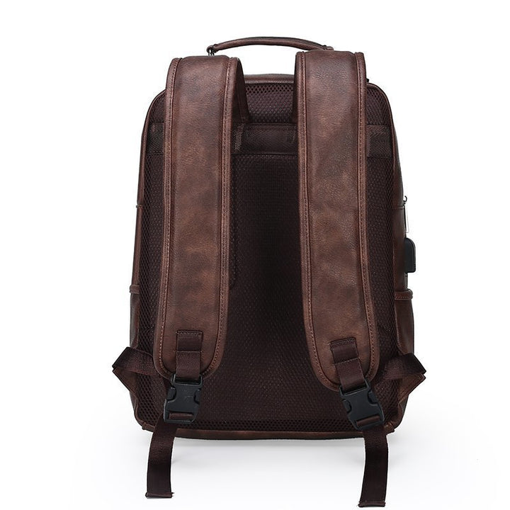 Premium Vintage Leather Backpack Bowlift