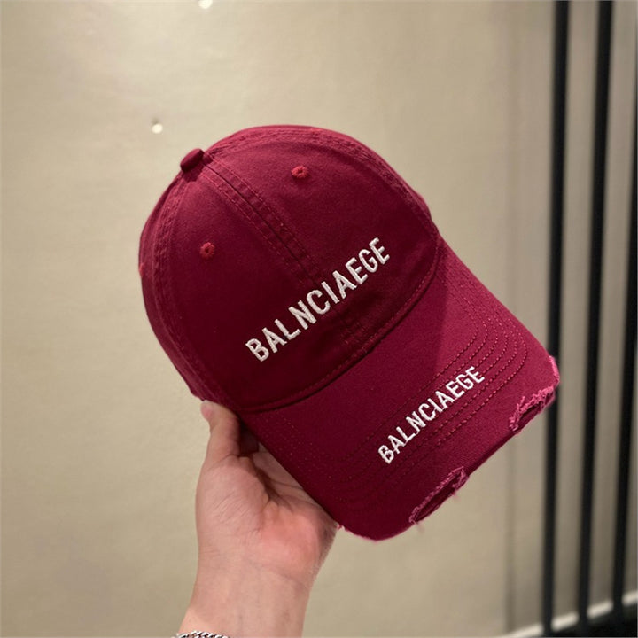 Men's Distressed Adjustable Baseball Cap Bowlift