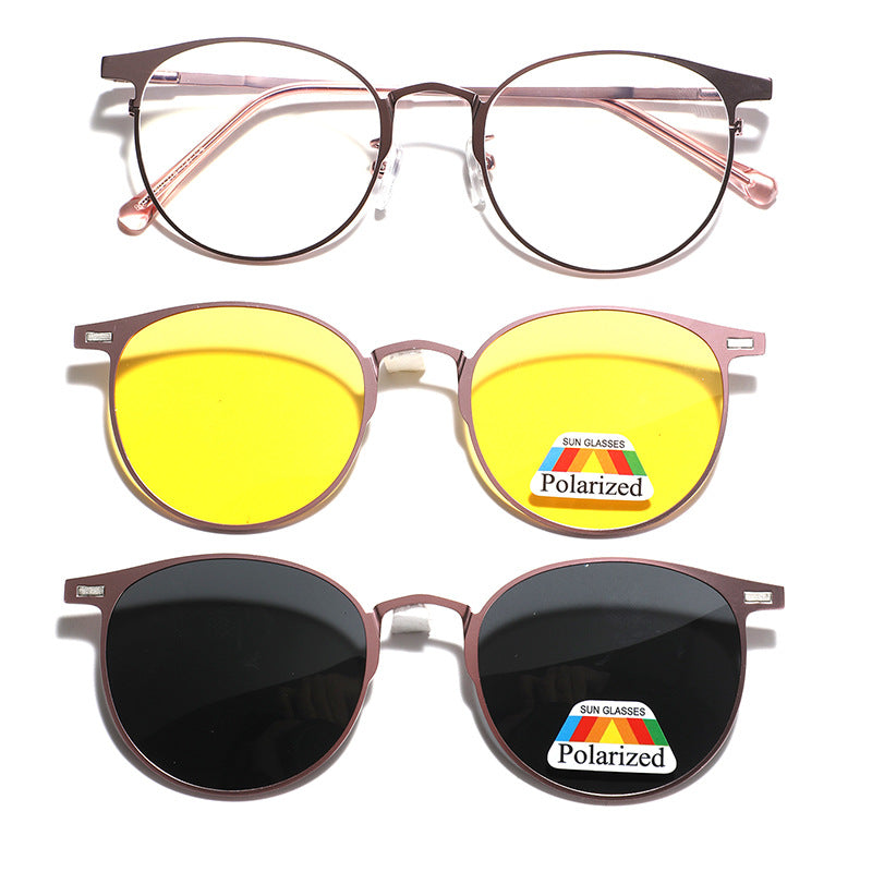 Women's fashionable sunglasses with interchangeable lenses and polarized technology Bowlift