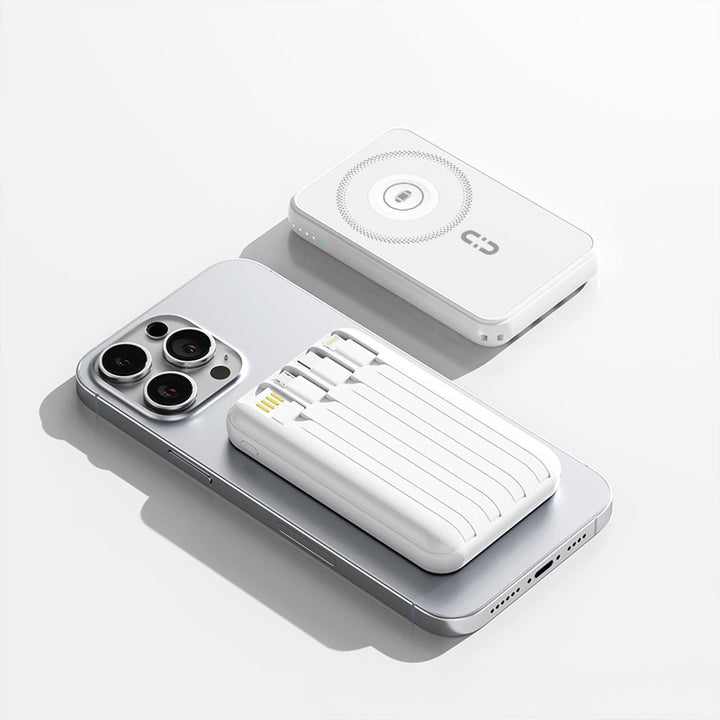 Portable power bank with wireless charging function and integrated smart technology Bowlift